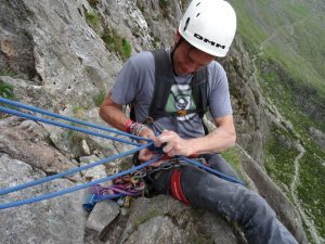 Trad multi pitch climbing