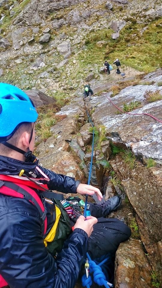 the technical skills of trad climbing